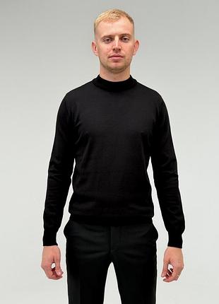 Класичний чорний чоловічий гольф xl