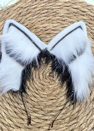 🖤🤍 пушистый обруч “cat ears” 🐾 2