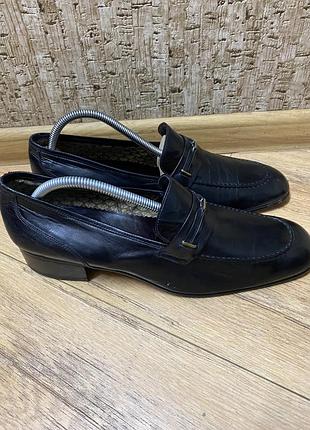 Винтажные кожаные лоферы yanko