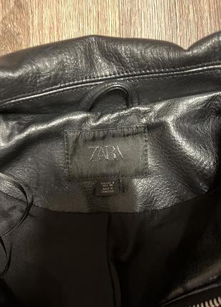 Шкіряний бомбер zara 2