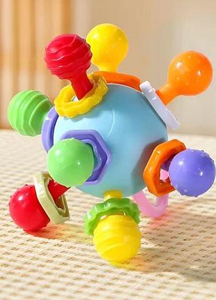 Игрушка - погремушка, прорезыватель зубов ball blue