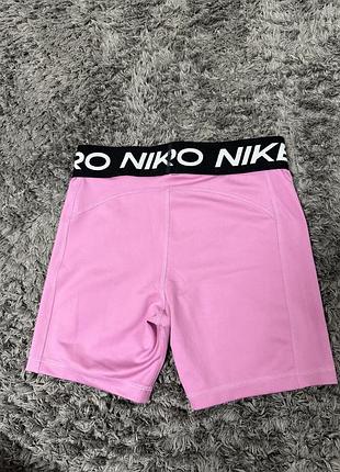 Шорти nike pro playful pink/white