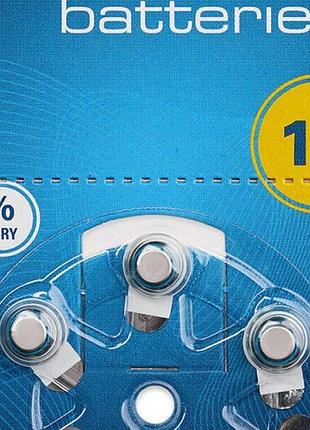 Батарейка renata 10 для слухового апарату 6 шт (za10 1,45v)