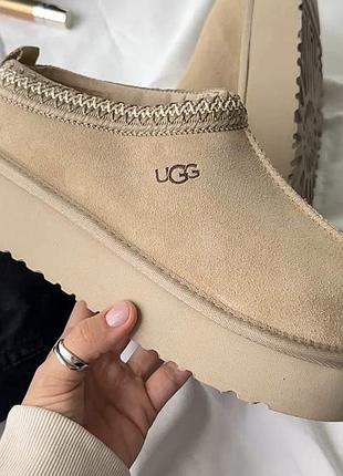 Жіночі бежеві уггі ugg tasman platform beige х угг тасмен 36