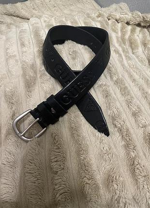 Ремень в стиле guess пояс кожа 3