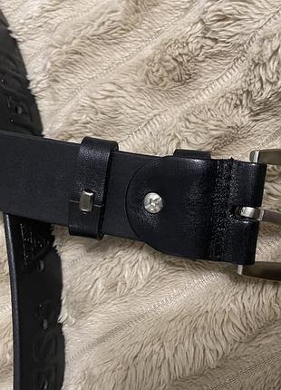 Ремень в стиле guess пояс кожа 4
