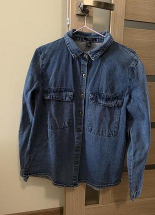 Джинсова сорочка forever 21