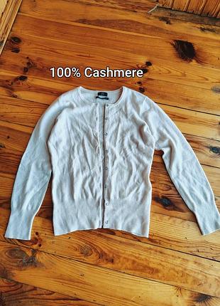 М'який кашеміровий кардиган f&f signature (100% cashmere) розмір s ніжно рожевий