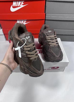 Кросівки жіночі new balance 9060 колір:шоколад