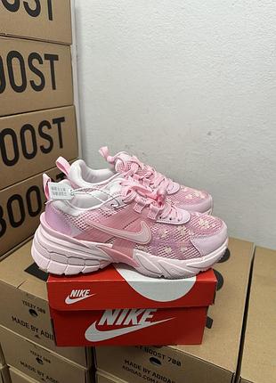 Кроссовки nike runtekk v2k pink flower's/найк рантекк розовые 36 37 38 39 40 41