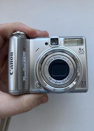 Винтажный y2k фотоаппарат камера 2000х canon powershot a570