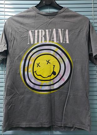 Женская хлопковая футболка (мерч) nirvana (next england)