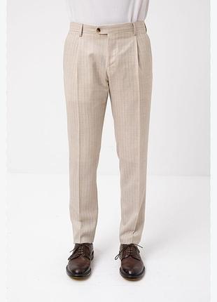 Лляні штани la dolfina pantalón lino sastrero rayado, нові
