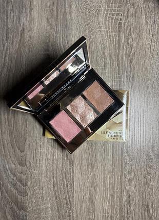 Палетка для обличчя bobbi brown holiday luxe cheek & highlighting palette rose glow