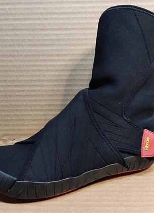 Ботинки чёрно-красные furoshiki vibram средней высоты, размер 40-41
