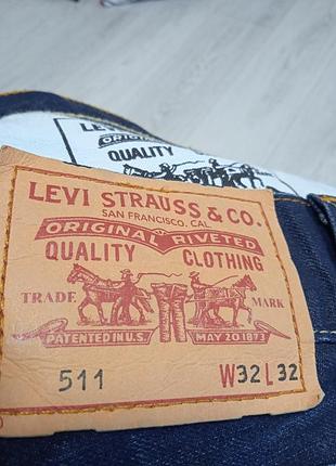Джинсы levi's 511 w32l32 7