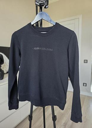 Черный свитшот calvin klein jeans