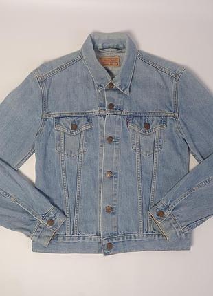 Винтажная джинсовая куртка levi's 70590 свечло голубая