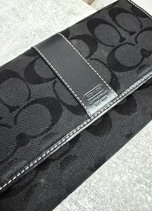 Оригінальний coach гаманець кошелек чорний
