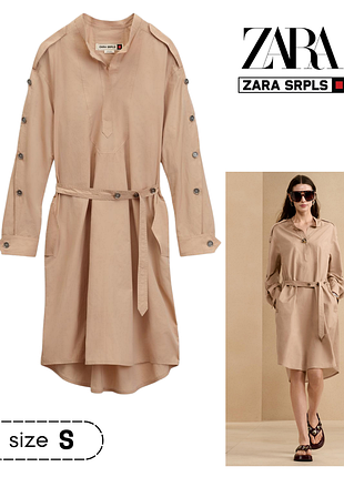Cукня-сорочка з лімітованої лінії zara srpls shrt drss 14