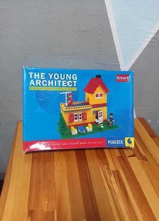 Конструктор peacock the young architect (набор No 133, серия smart blocks), который включает 315 деталей для сборки дома совместим с лего
