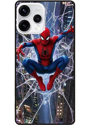 Силіконовий чохол бампер для oppo reno 15 з малюнком spider man людина-павук