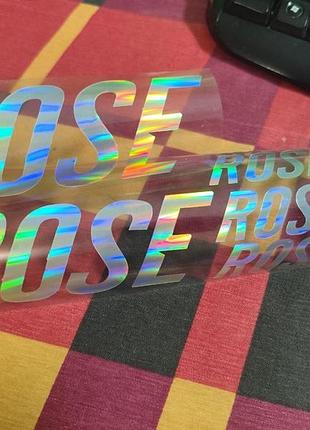 Наклейки на раму велосипеда rose росе рос голограмма радужный