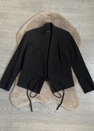 Isabel marant black wrap жіночій фірмовий дизайнерський піджак р.36 хс/с