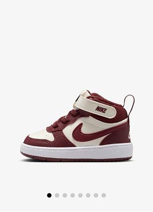 Дитячі високі кеди nike court borough mid 2, 27 р