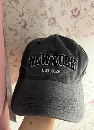 Кепка new york сіра 2