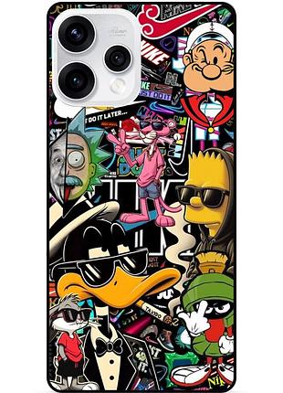 Чехол силиконовый бампер для oppo reno 15 daffy duck bart simpson