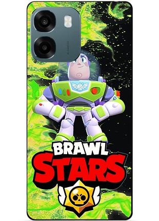 Силіконовий бампер чохол для oppo a6 з героєм бравл базз лайтер brawl