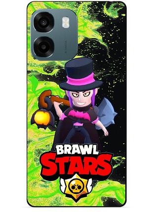 Чехол силиконовый бампер для oppo a6 с героем бравл мортис brawl