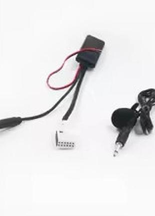 Bluetooth aux adapter peugeot / citroen 12-pin магнитола rd4, беспроводной аудио кабель блютуз для пежо 307, 308, ситроен c2, c4
