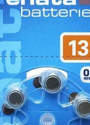 Батарейка renata pr48 pr13 a13 zinc air mercury free za13 (1.45v) 6 шт для слуховых аппаратов