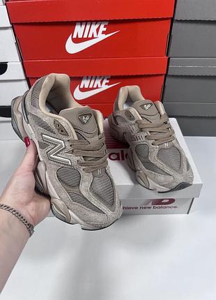 Жіночі кросівки: new balance 9060 колір: коричневий