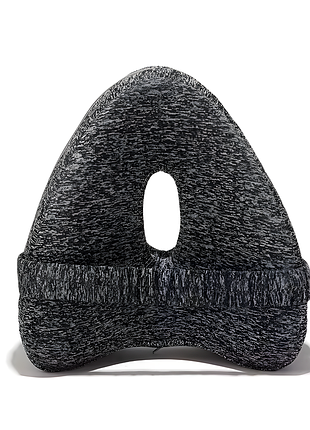 Ортопедична подушка для ніг і колін memory foam для сну на боці сіра