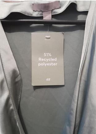 Платье атлас миди s h&m 4