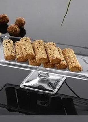 Блюдо на ніжці pasabahce grace crystallin ps-95462pb 8.1х14х29.8 см