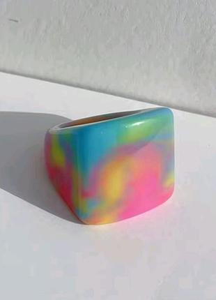 Яскраве велике акрилове кільце 🌈 2