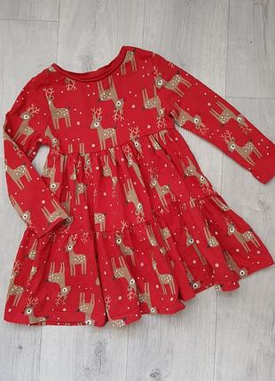 Новорічна сукня f&f на 3-4 рочки