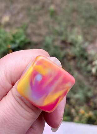 Яскраве велике акрилове кільце 🌈 4