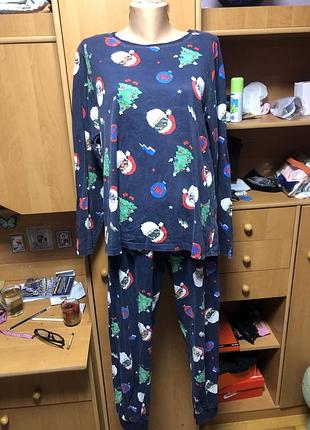 Пижама, комплект, костюм, 100% коттон, xl. primark