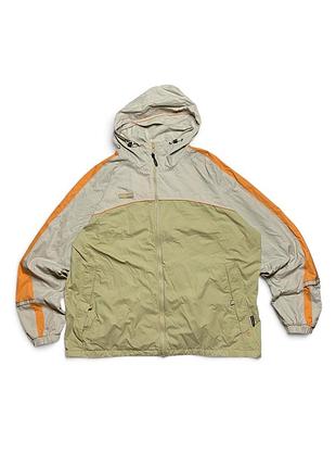 Чоловіча вінтажна вітровка columbia packable y2k gorpcore outdoor бежева xxl