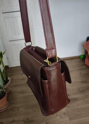 Бордова сумка zara 3