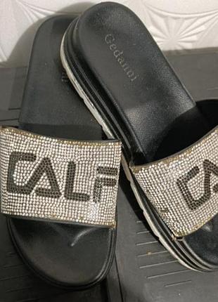 Шлёпки женские р. 40-41🖤