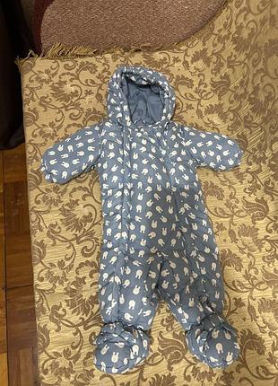 Дитячий демісезонний/зимовий комбінезон брендy benetton baby (модель padded "rain defender" onesie)