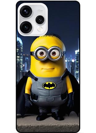 Чехол силиконовый бампер для oppo reno 15 с рисунком миньон бэтмен minion
