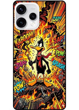 Чехол силиконовый бампер для oppo reno 15 с рисунком daffy duck даффи дак