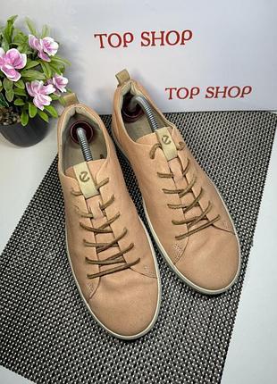 Оригинальные кроссовки кожаные ecco 7
